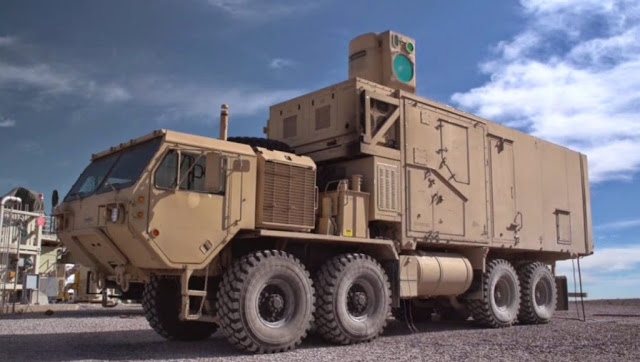5 kilowatt combat laser was test fired from a Stryker armored vehicle ...
