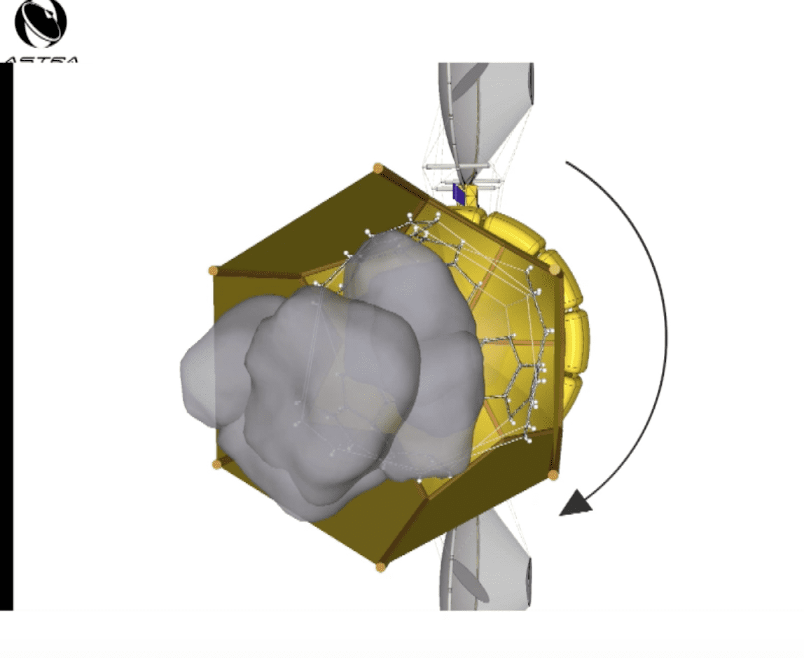 Transastra optical mining of asteroids