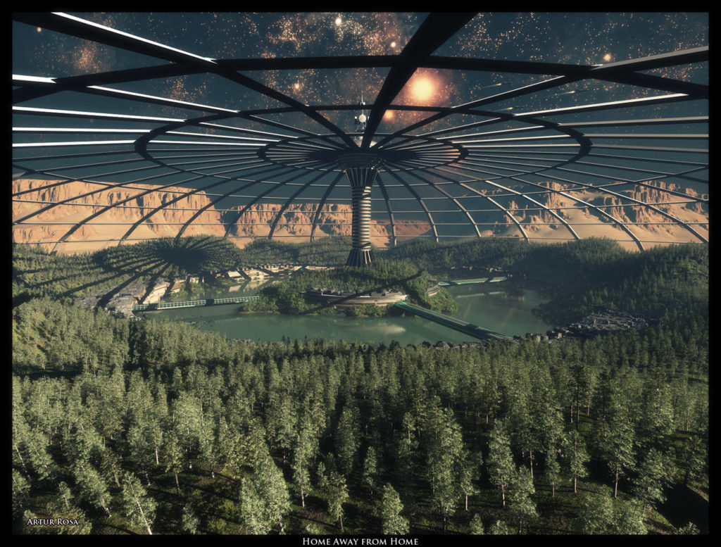 Massive Mars Greenhouse Effect Domes Would Heat Themselves