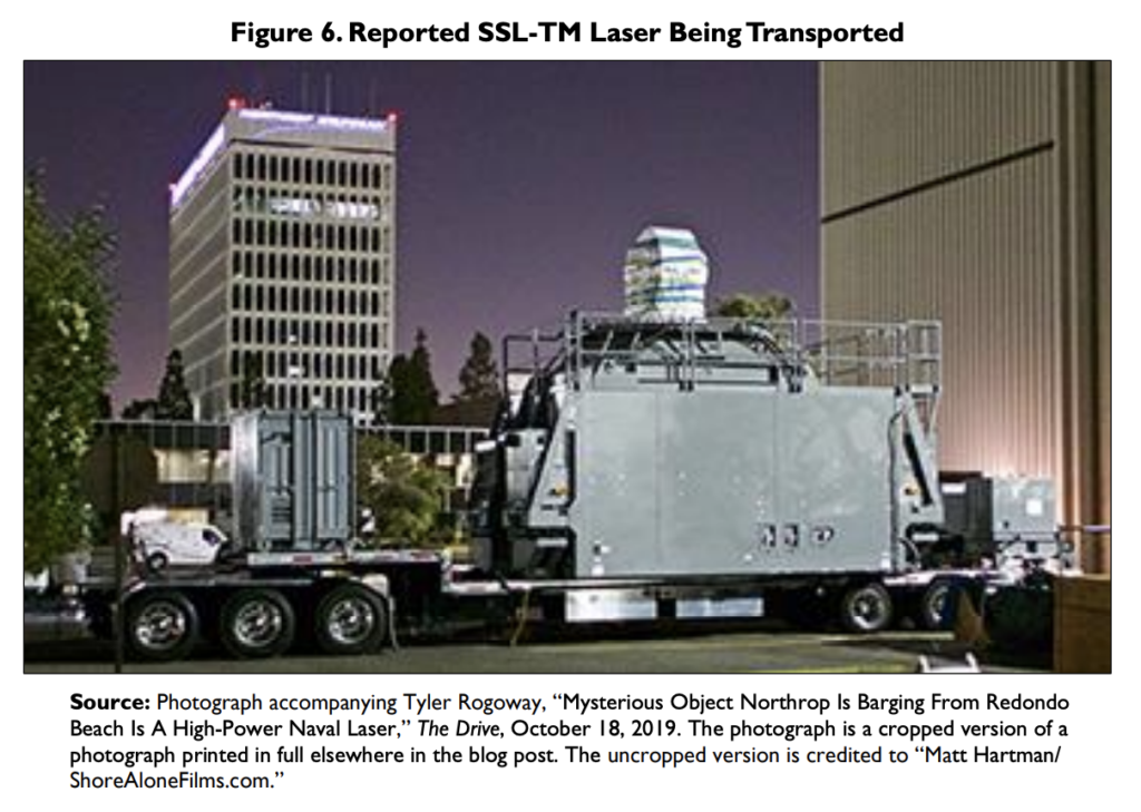 US Army and Navy Demo 300 Kilowatt Laser by 2022 and Navy Targets 500