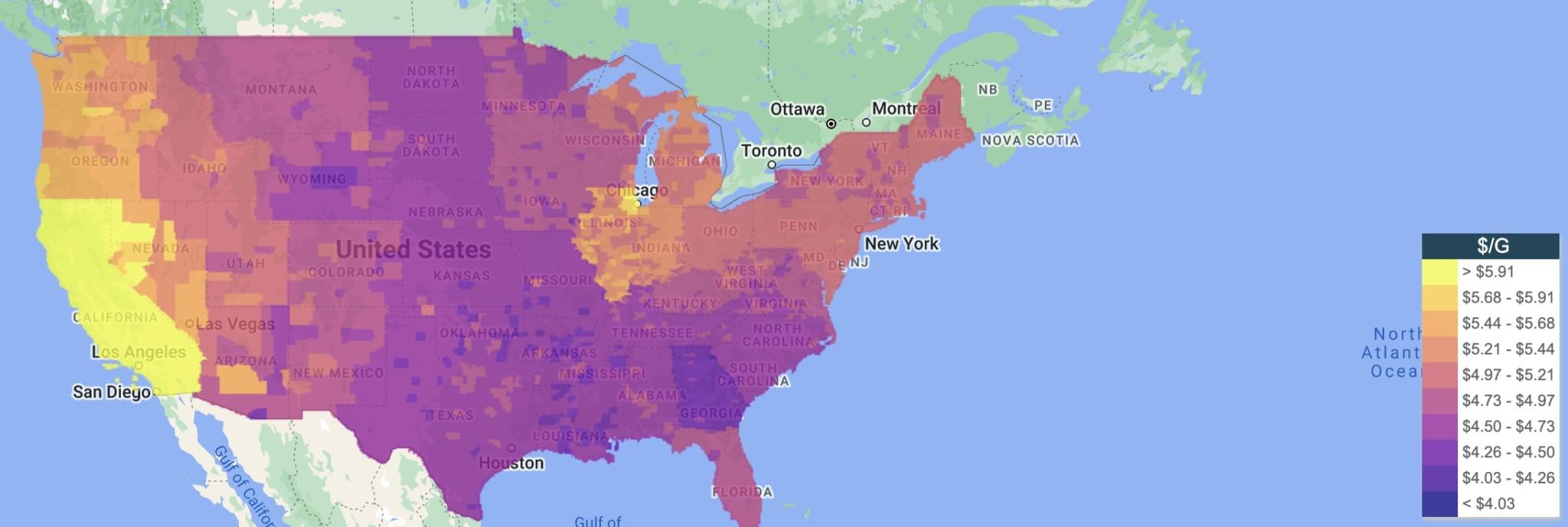Gasbuddy Reports Average US Gas Prices Passed 5 Per Gallon
