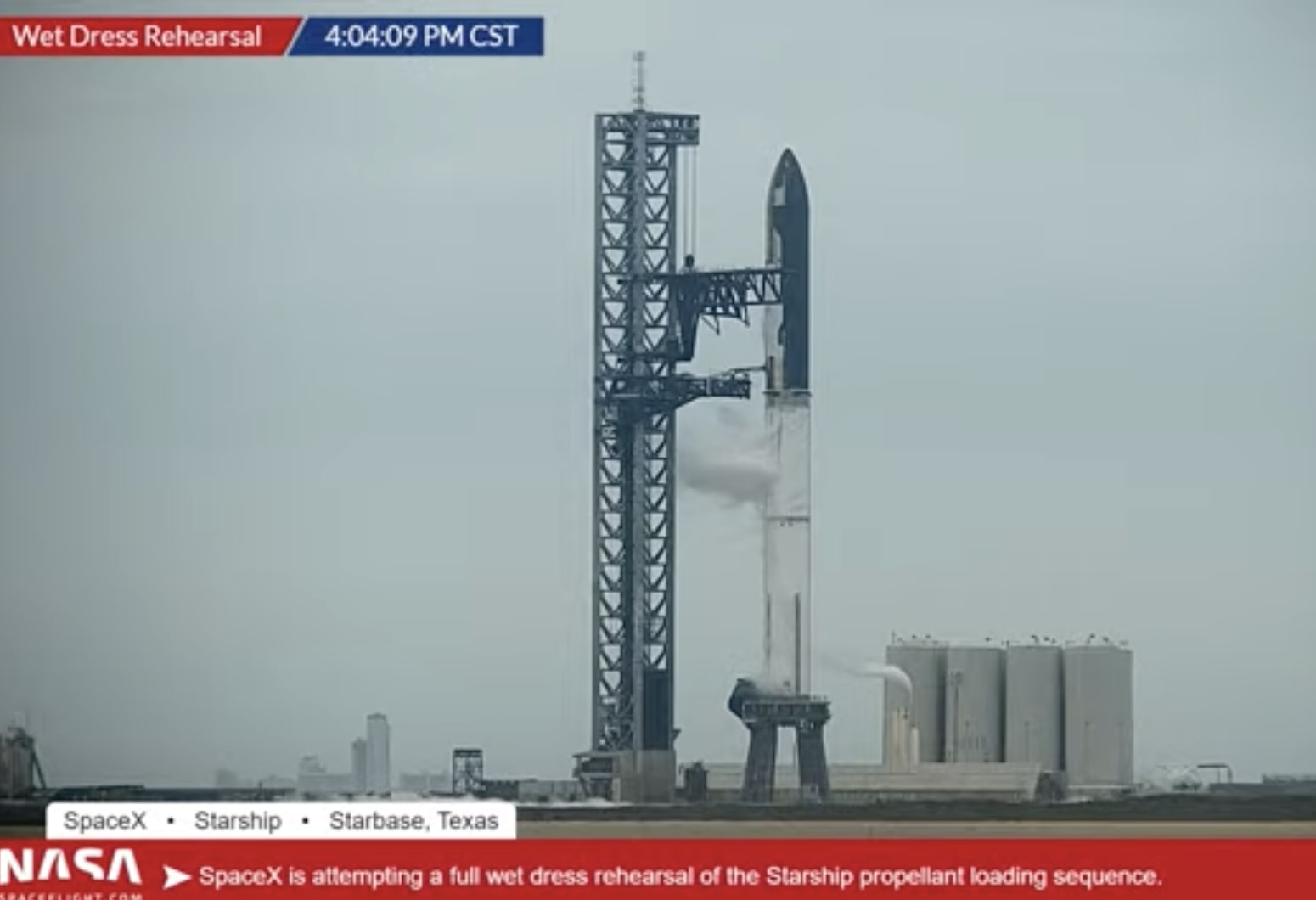 SpaceX Starship Wet Rehearsal Today Leaves Two More Steps Before 