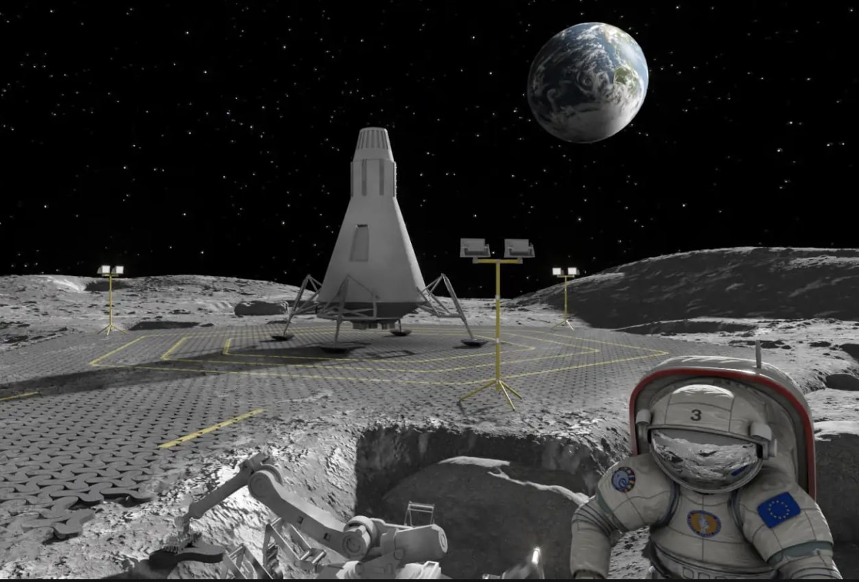 Melting Lunar Regolith for Roads