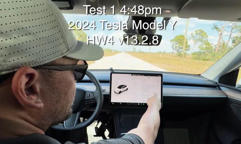 Tesla Model Y Fake Wall Test