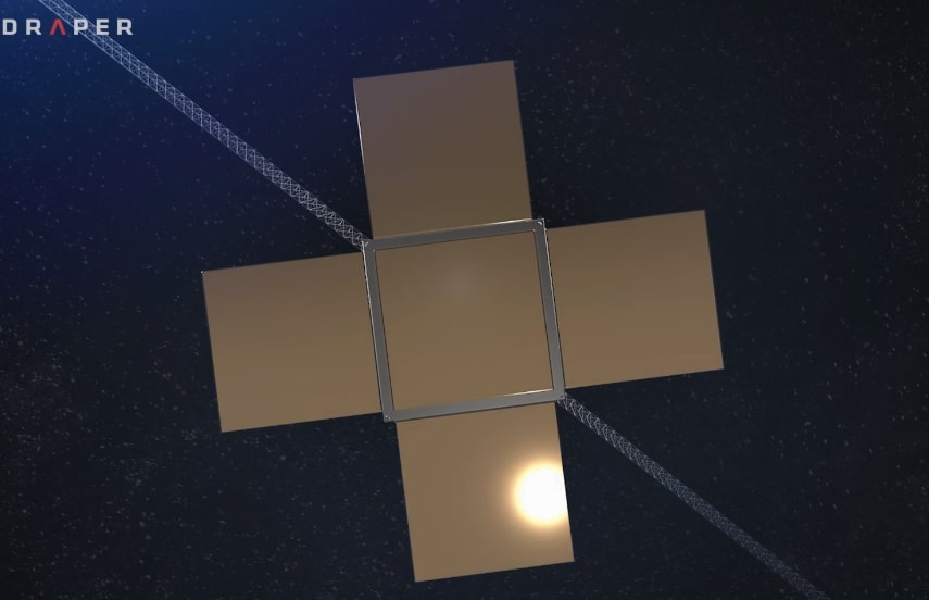 Illustration of a TFINER spacecraft