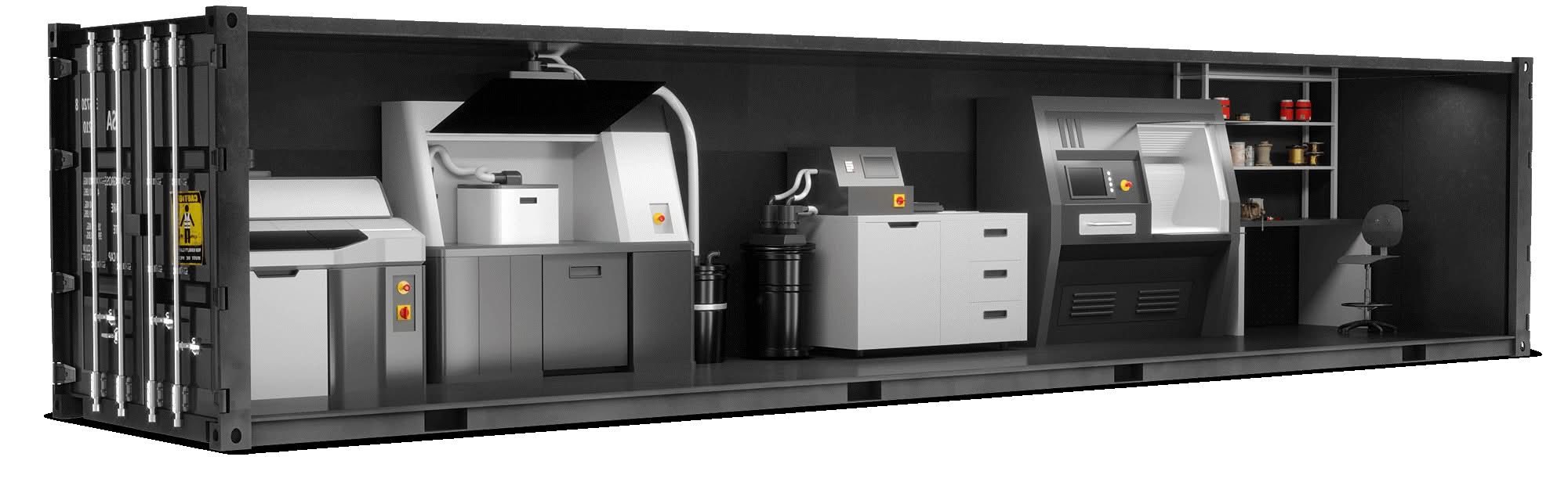 Shipping Container Drone Factory