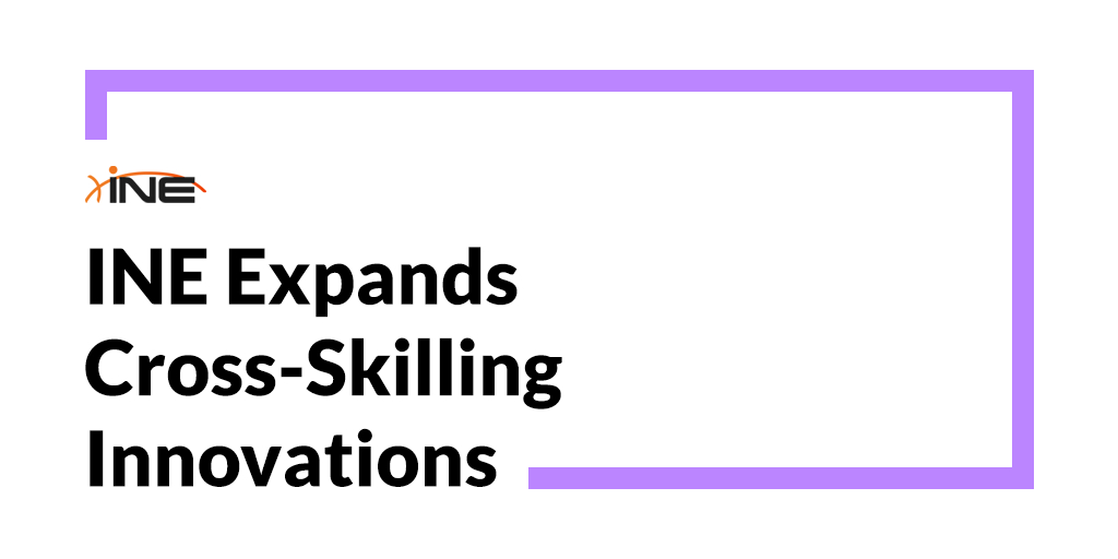 INE cross-skilling announcement promotional graphic