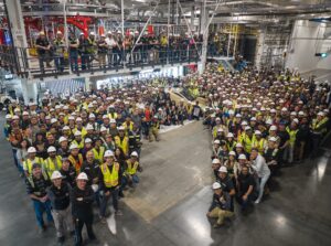 First Tesla Cybercab from Texas Gigafactory Production Line ...