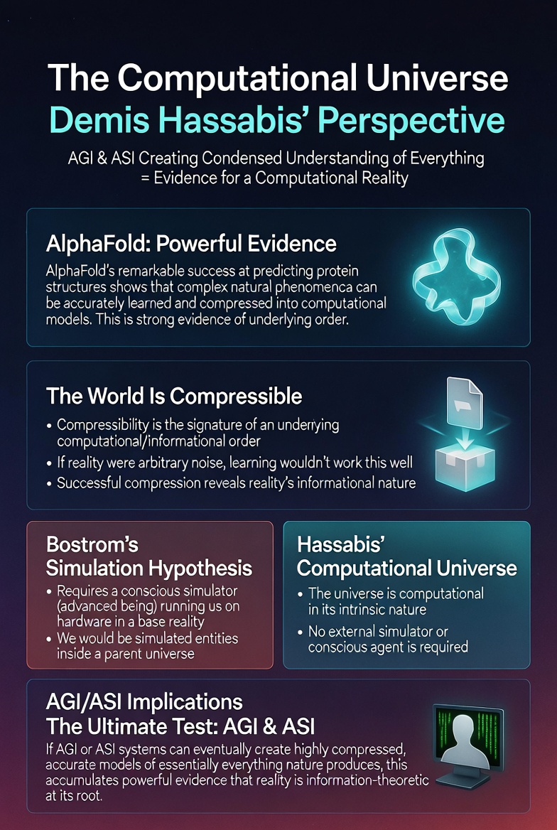Alphafold is Evidence of a Computational Universe Alphafold is Evidence of a Computational Universe