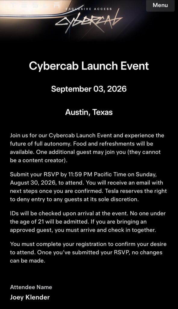Tesla Cybercab Launch in 12 Days – NextBigFuture.com Tesla Cybercab Launch in 12 Days – NextBigFuture.com